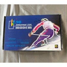 Vintage V.90 Internal ISA Modem 56K 56000BPS Ambient Chip Windows 95 98 Retro PC