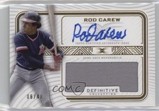 2023 Topps Definitive Collection Relic 6/40 Rod Carew #DARC-RCA1 Auto HOF 7xr