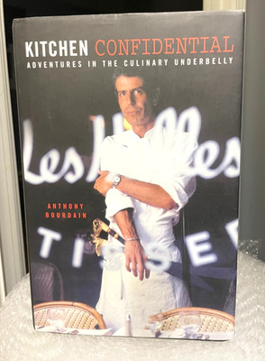 Kitchen Confidential SIGNED by Anthony Bourdain ''to Sara'' 1st/ 4th Print HCDJ