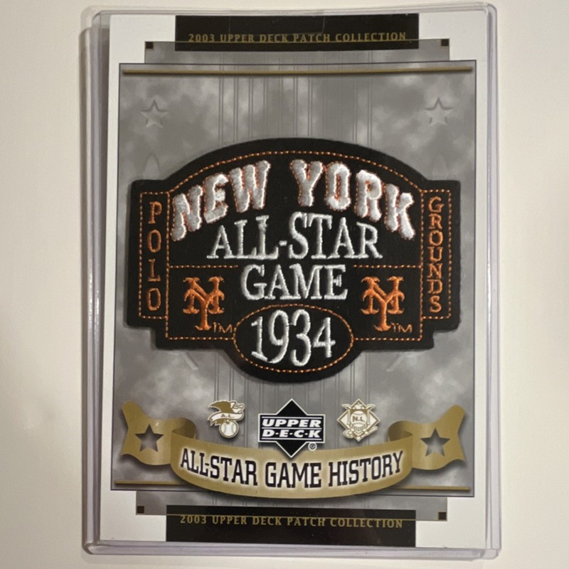 2003 UD - MLB 1934 All-Star Game Patch Collection New York Giants Polo Grounds