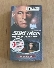 STAR TREK THE NEXT GENERATION Quality of Life (1992) Sealed VHS Sci Fi TV Show