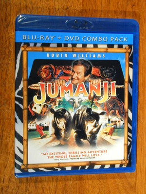 JUMANJI 1995 BLU RAY & DVD BRAND NEW SEALED ROBIN WILLIAMS ADVENTURE HIT