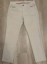 Kenneth Cole Lightweight Tech Pants Men s Tan 36x32 Slim Fit