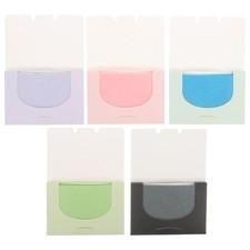 500 Pieces Facial Oil Blotting Paper (100 Pieces Linen Pink Paper
