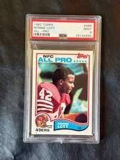 1982 Topps Ronnie Lott Rookie (RC) All-Pro #486 - PSA 9 Mint 49ers Football Card. rookie card picture