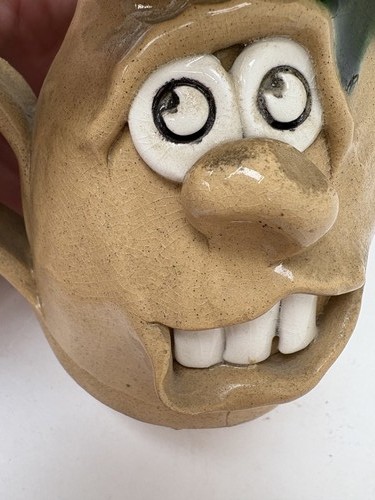 Pretty Ugly Mug Pottery Handmade Cups X2 Stoneware Coffee Tea Novelty Welsh - Picture 11 of 11