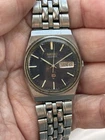 Vintage 1980s SEIKO SQ Blue Dial Quartz Watch (7123-8310). For Repair/ Spares
