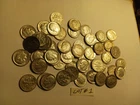 Lot #1: Roll 50) Pre-64, 90% Silver US Roosevelt Dimes. $5.00 Face Value