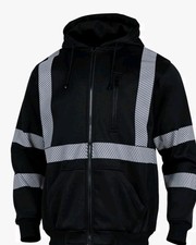 VENDACE Men's ANSI Class 3 High Vis Safety Reflective Sweatshirt