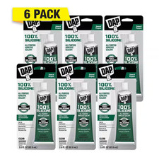 100 Silicone 2.8 Oz. Clear All Purpose Adhesive Sealant 6-Pack 