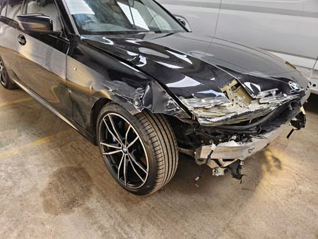2021 21 BMW 3 SERIES 318d MHT M Sport 5dr Step Auto Black Damaged