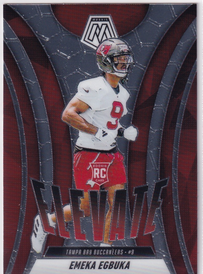 2025 MOSAIC ELEVATE RC EMEKA EGBUKA TAMPA BAY BUCCANEERS ROOKIE FOOTBALL d1536