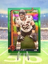 2025 Topps Chrome Joe Thuney #50 True Green Refractor/99 Bears