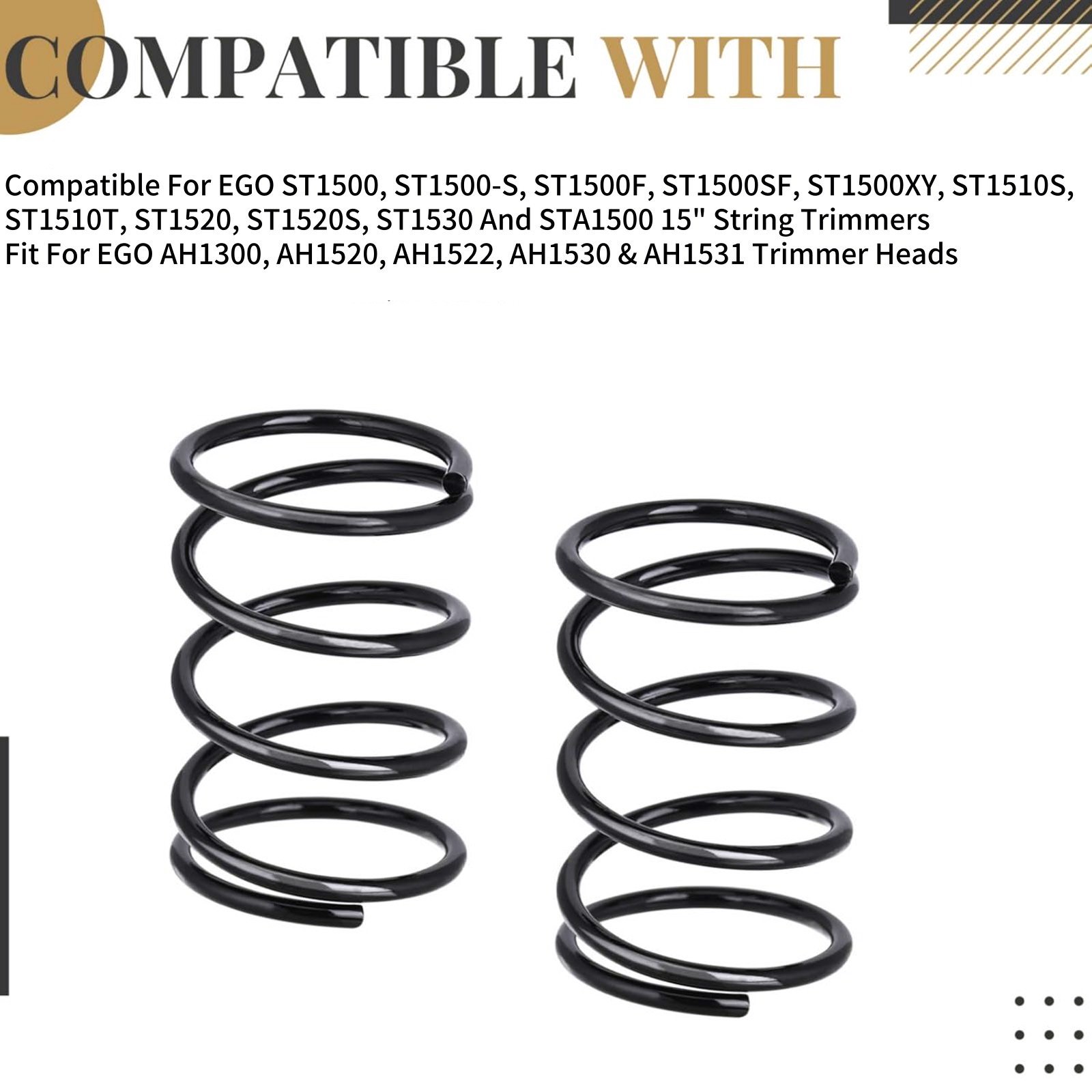 All-Metal for EGO Spring Set 4Pcs Fit ST1500XY AH1300 AH1530 String Trimmer Head