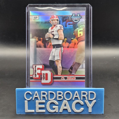 2024 Carson Beck Bowman's Best U Field Day Refractor #FD-1 Georgia Bulldogs