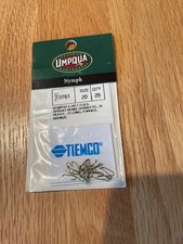 TMC 3761 Size 20 Package of 25 Fly Tying Hooks Tiemco Umpqua