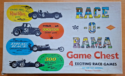 Race-O-Rama Game Chest - Warren Paper Products / Warren Built-Rite Games