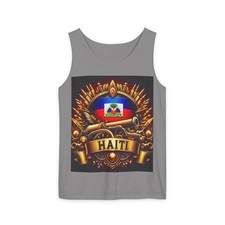 Haiti Crest Flag Tank Top Haitian Coat of Arms Patriotic
