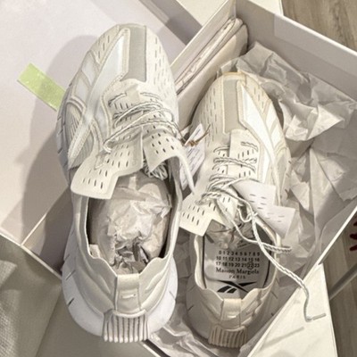Maison Margiela Reebok Zig 3D Storm GW5008 White Textile Low Top Sneakers 2022