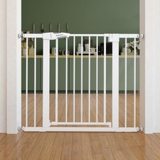 Babelio Pressure Mounted Baby Gate for Stairs, 26-40" Wide No Drilling Option