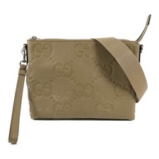 Borsa a tracolla Gucci GG SHW Jumbo GG Messenger 2 vie 696009 pelle di agnello beige