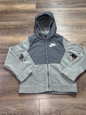 Nike Kids Fleece Light Weight Full-Zip Hooded Jacket Youth Size Medium