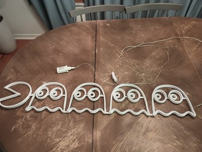 Pac-Man Neon Sign For Parts Or Repair 40''X8''