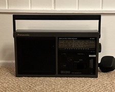 Vintage Retro Panasonic GX30 RF-1630L Portable Radio, FM/MW/LW, Power Cable