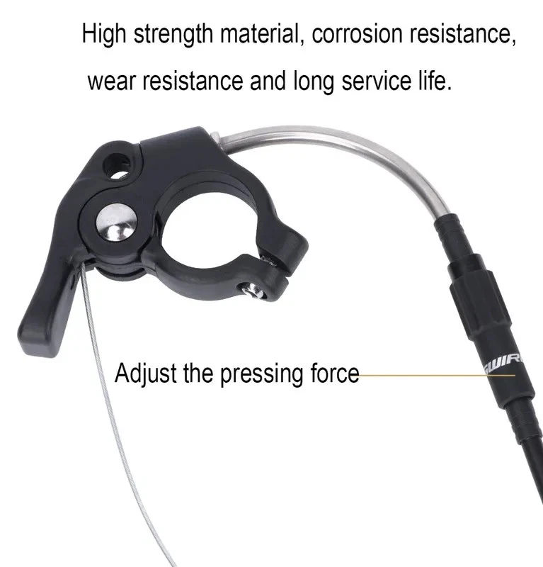 Assento de bicicleta para MTB 31,6 mm alça externa interna tubo de assento de controle de fio - Imagem 3 de 4