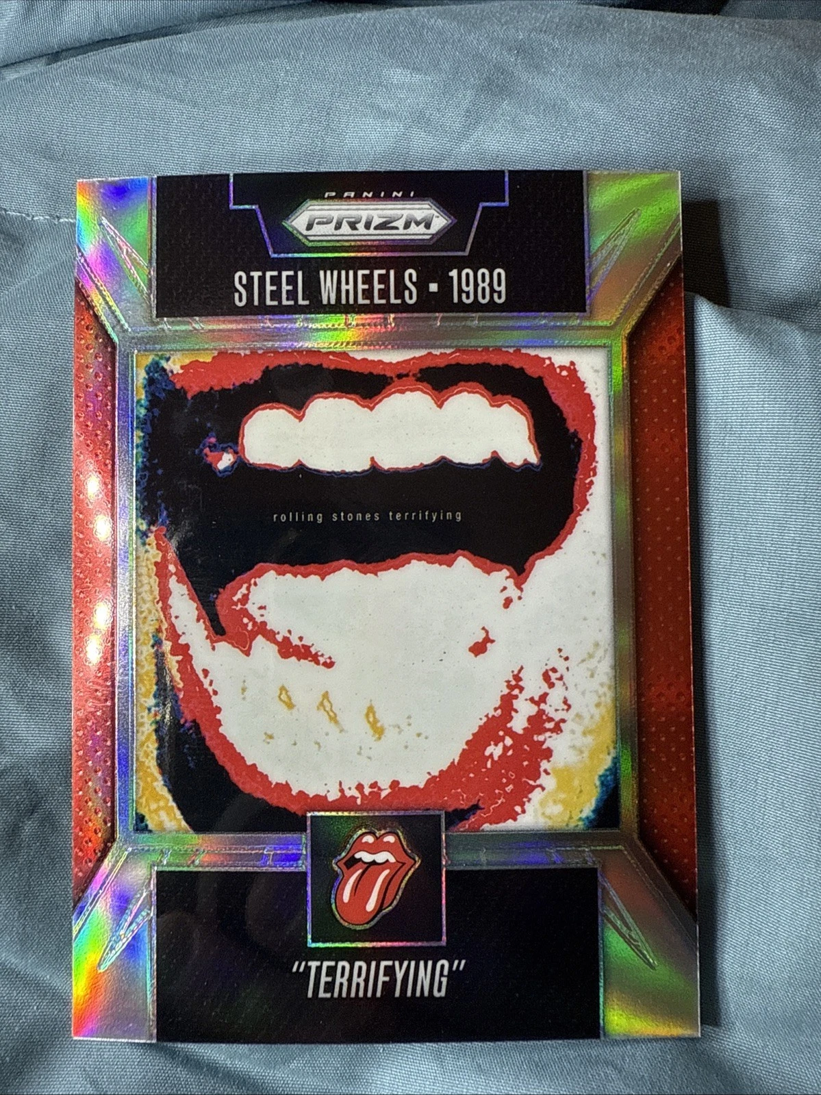 ROLLING STONES 2025 Panini Steel Wheels 1989 Terrifying Silver Prizm Parallel
