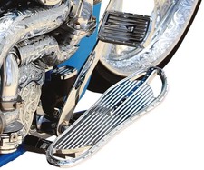Covington Driver Floorboards Dimpled Chrome T...