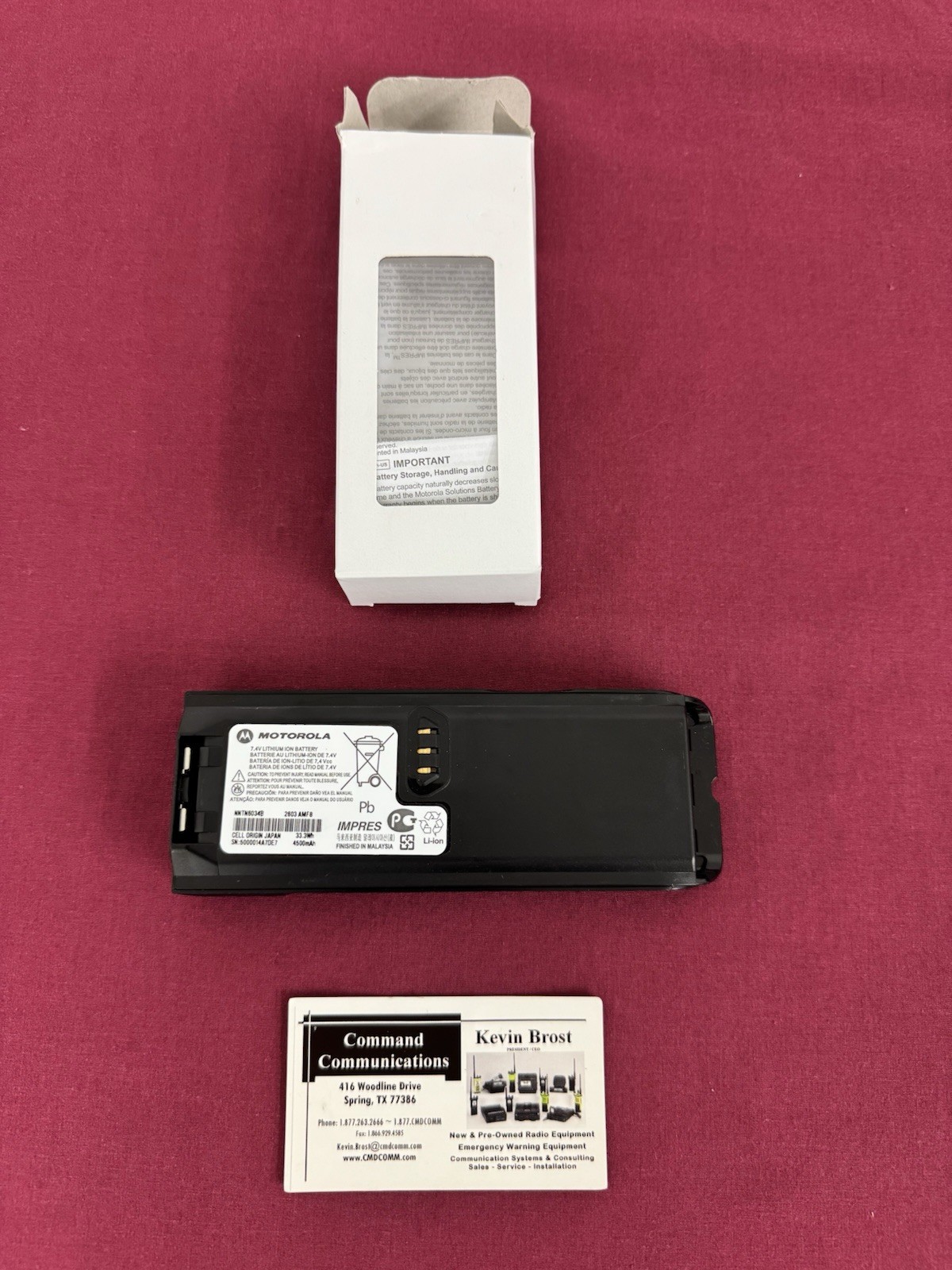 NEW OEM MOTOROLA IMPRES Li-Ion 4,500mAh BATTERY XTS3000 XTS5000 NTN8299 NNTN6034