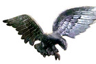 Vintage Cast Aluminum Patriotic Outdoor Decor American Eagle 25.5” Wingspan BIG — photo 1