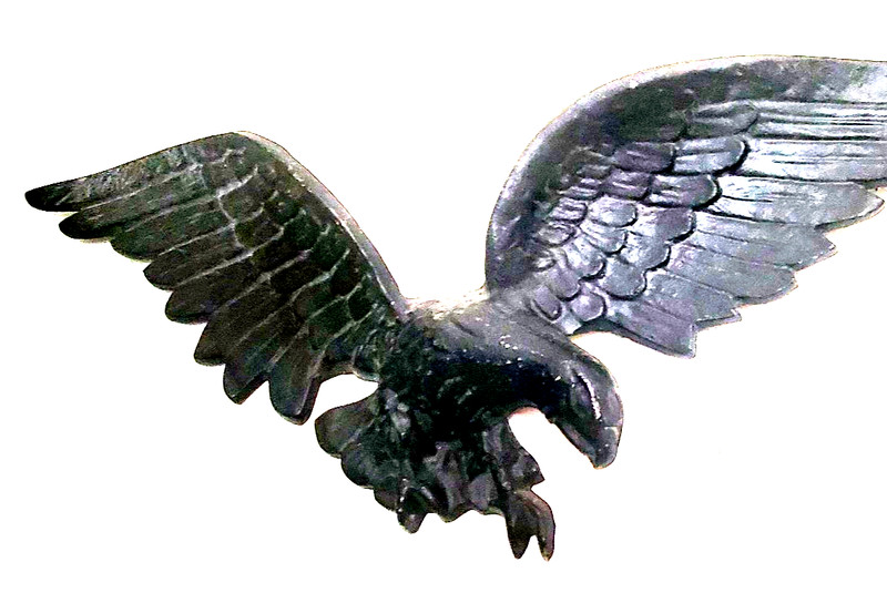 Vintage Cast Aluminum Patriotic Outdoor Decor American Eagle 25.5” Wingspan BIG