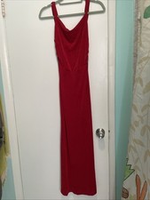 Red Dress Stretchy Material Never Worn