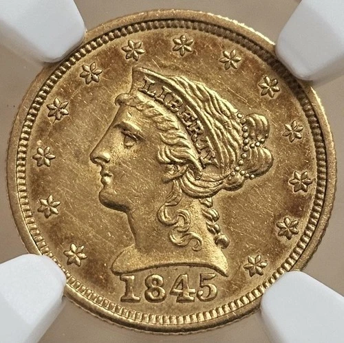 1845-P Liberty Quarter Eagle — photo from the most recent tracked eBay sale