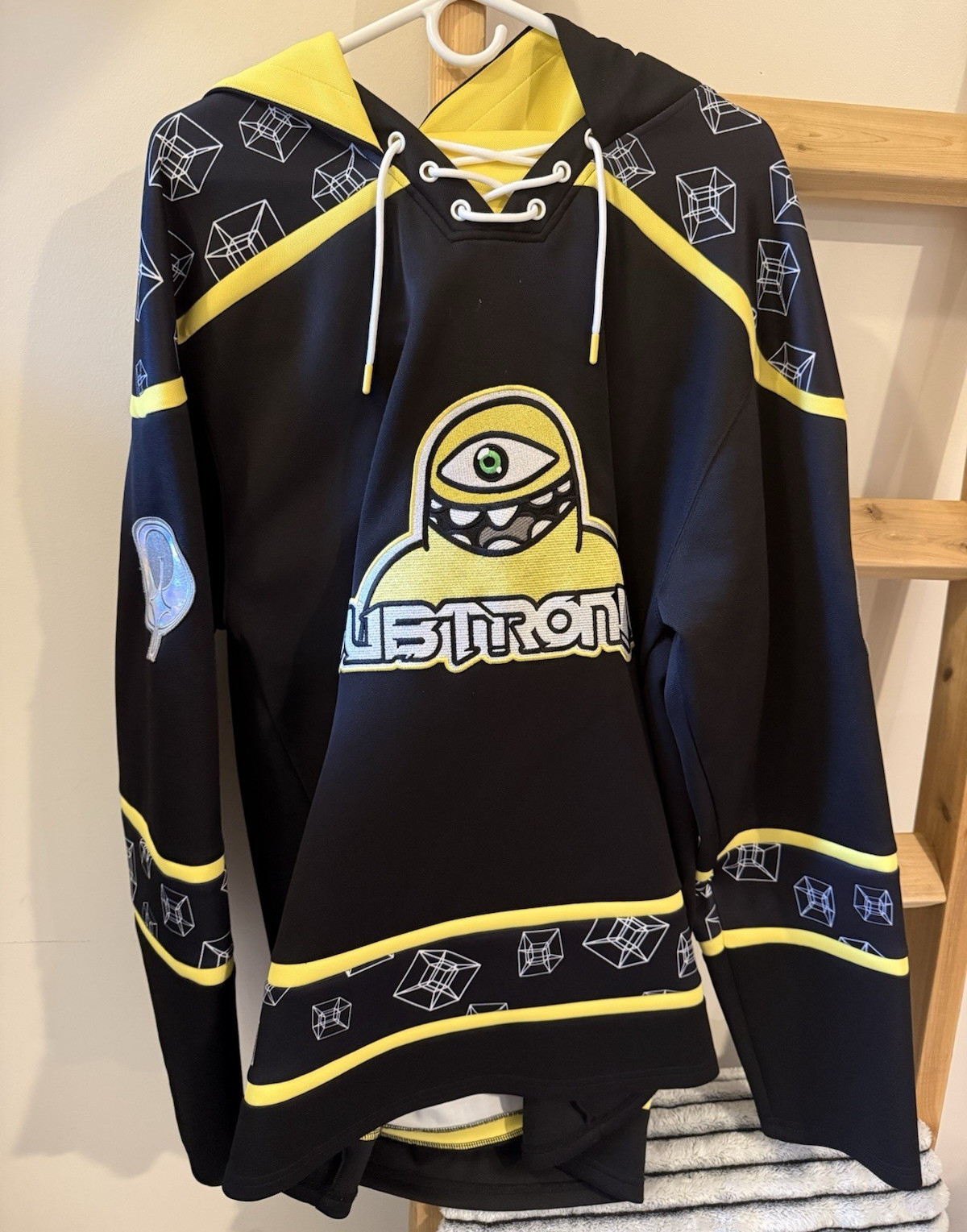 Cyclops Army Black/Yellow Hockey Jersey Hooded