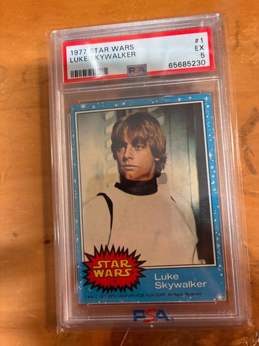 Luke Skywalker - 1977 Topps Star Wars #1 PSA 5