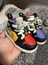 Nike Air Jordan 1 Mid SE Toddler Size 5C Multi Color Sneakers Shoes