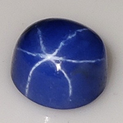 Natural Certified Ceylon 6 Rays STAR Blue Sapphire 9.00 MM Round Loose Gemstone