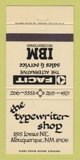 Matchbook Cover - The Typewriter Shop Albuquerque NM IBM Facit 30 Strike thumbnail