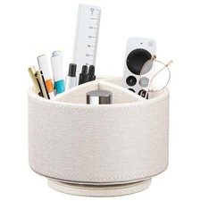 TV Remote Control Holder 360 Swivel Pen Holder Art Supply Organizer Beige