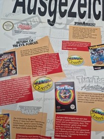 ⚡Nintendo Gameboy Konami Poster Werbung Flyer SNES NES Turtles Castlevania rar ⚡