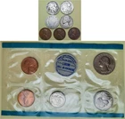 The 1969P Mint Set & 7 Old Coins (2 Better Buff, 1 Lib V, 1 Jeff & 3 Linc Wheat)