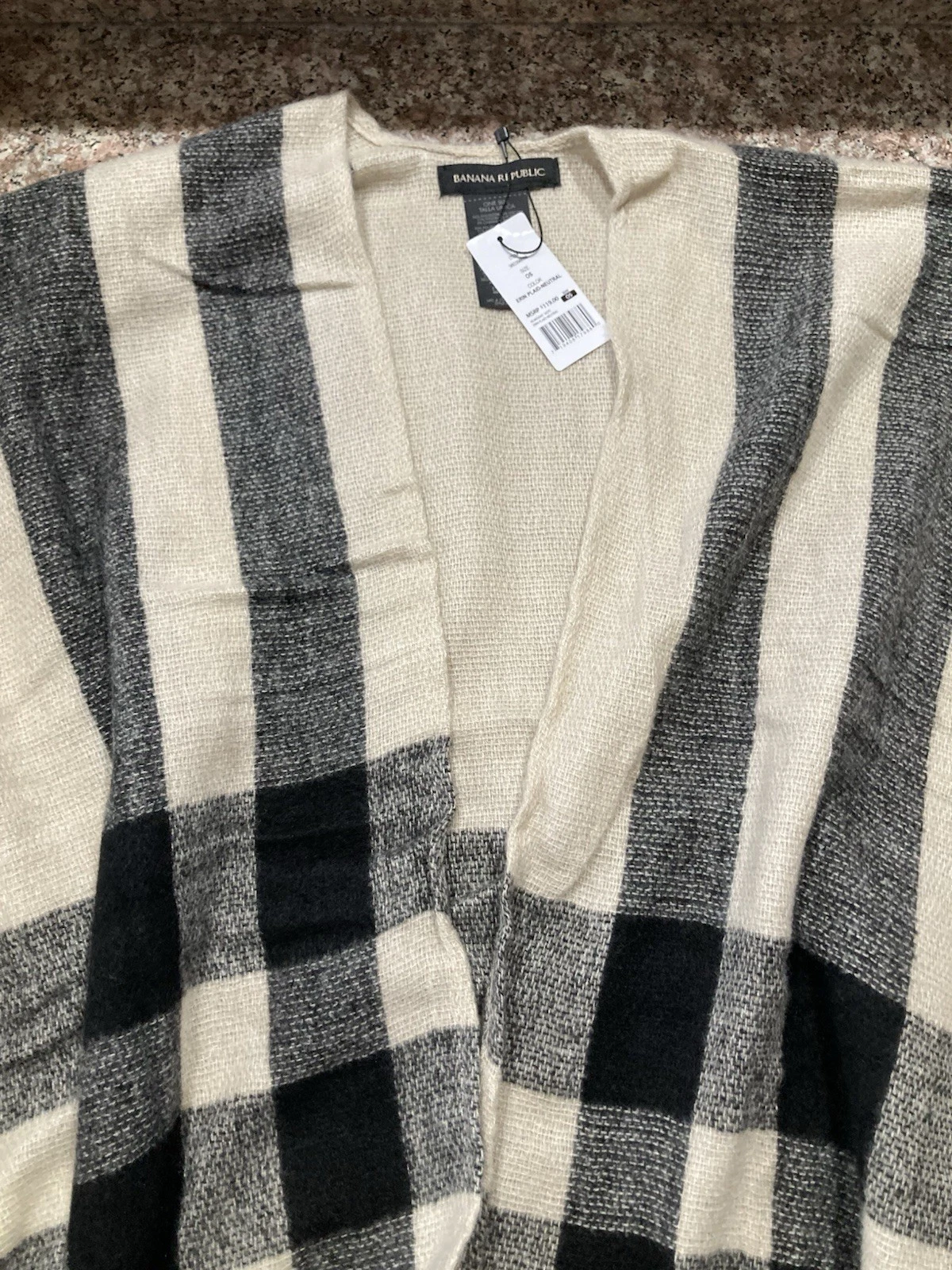 Cashmere Wool Blend Poncho Banana Republic
