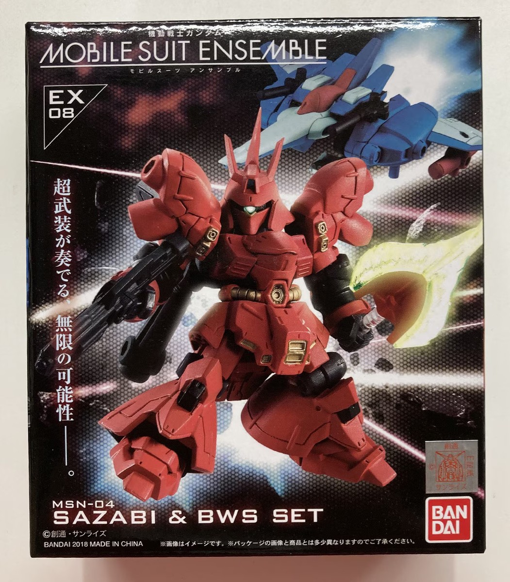 コミック・アニメ MOBILESUIT ENSEMBLE EX08 SAZABI&BWS SET Bandai Mobile Suit Ensemble Sazabi and BWS Set Ex08 for sale