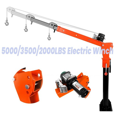 #ad #ad 2200 1100lbs Pickup Truck Crane Fold Truck Mounted Bed Crane w  Electric Winch $203.14