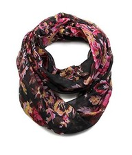 Scarfand's Romantic Rose Prints  Floral Patterns Bouquet Rose Black