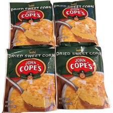 4 John Cope's Toasted Dried Sweet Corn 3.75 Oz Each 2029 PA Pennsylvania Dutch 