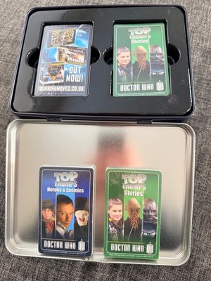 Top Trumps Collectors Tin - Doctor Who BBC Tardis w/ 60 Cards NEW Card Game